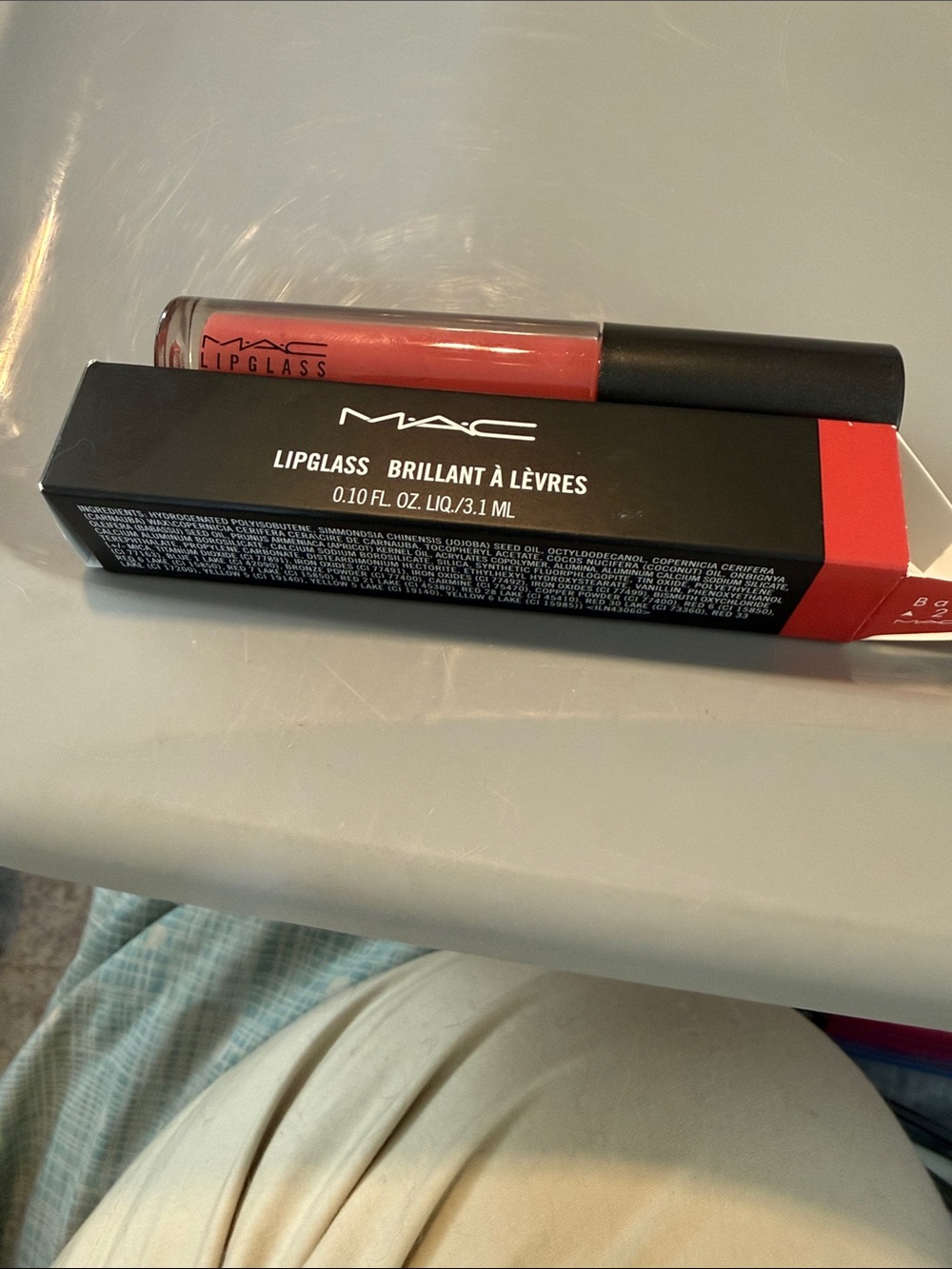 MAC Cosmetics Lipglass Sheer Coral Pink Lip Gloss